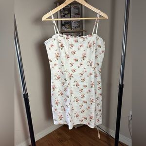 Reformation - Floral Linen Mini Dress